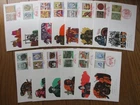 Japan Stamp First Day Cover Traditional Art and Crafts 14 Covers 1984～1986