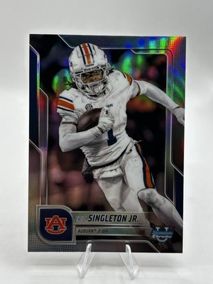 2025 Bowman U Chrome Eric Singleton Jr 1st Bowman Refractor #186 Auburn