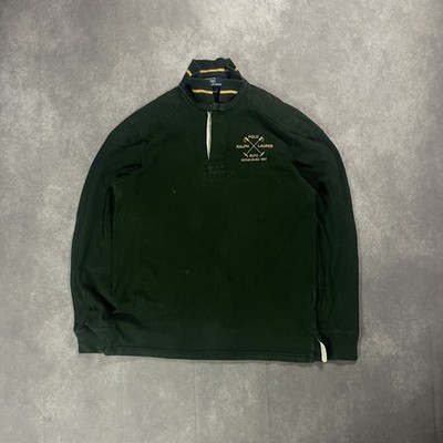 Ralph Lauren straight Polo M grün 2000s vintage style rare backprint A084