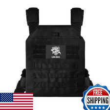 Adjustable Weighted Vest: Rucking, Strength Training, Tactical, Plate Fit