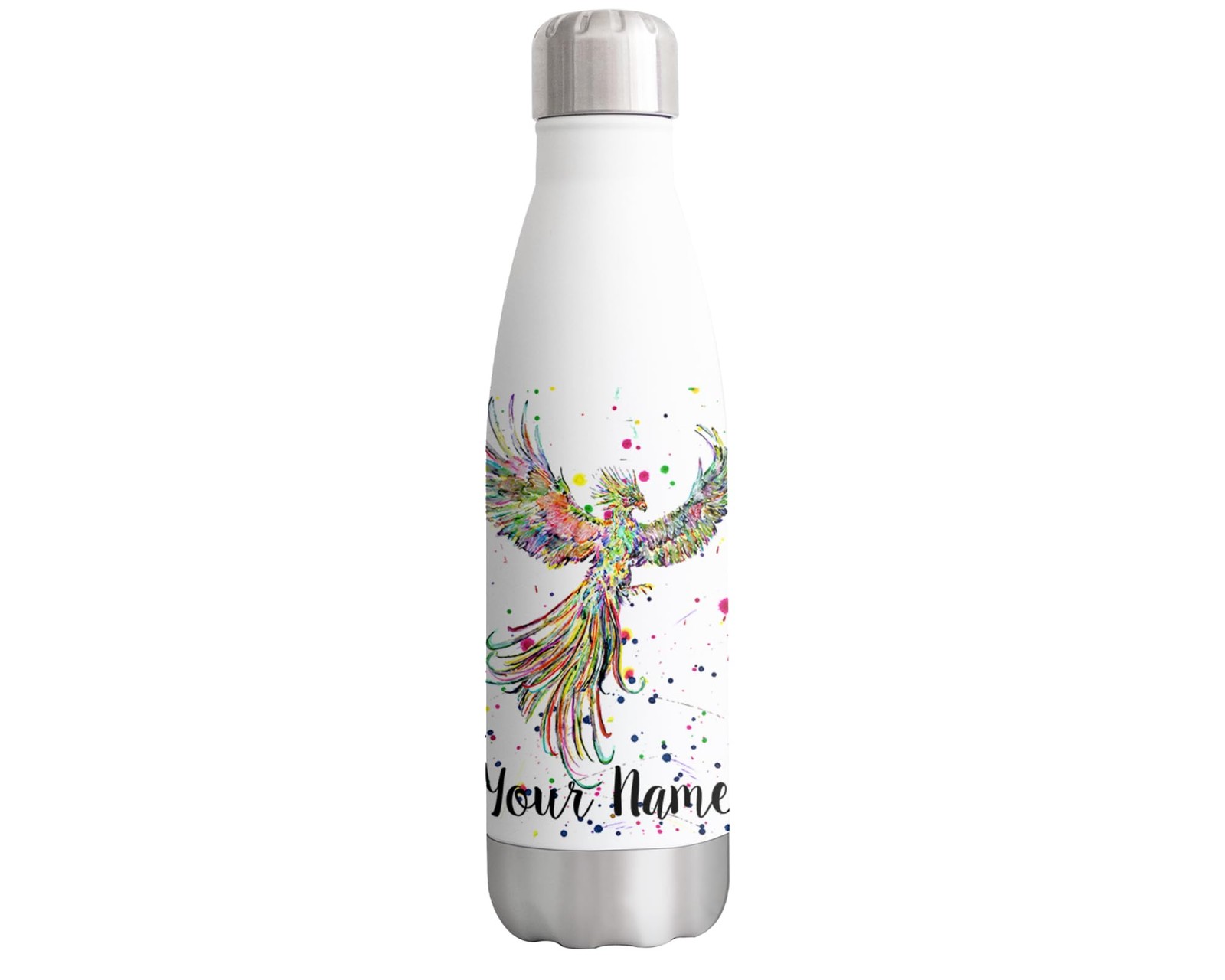 Phoenix Personalised Custom Bottle with your Text/name Mythology Bird 500ml