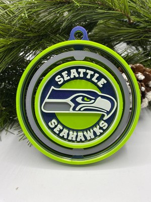Seattle Seahawks Spinning Christmas Ornament   NFL Fan Gift & Holiday Decor
