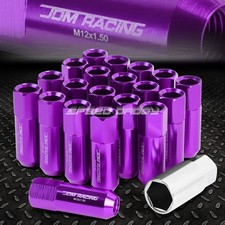 20x Racing Rim 60mm Extended Anodized Wheel Lug Nutadapter Key Purple