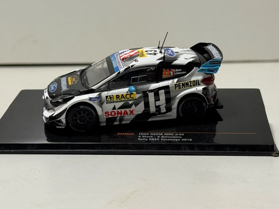 Ford Fiesta WRC, #43 Ken Block, Rallye RACC Catalunya 2018, IXO 1:43 - Bild 2 von 4
