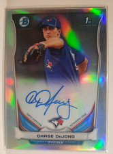 2014 Bowman Chrome Prospect Autographs Refractor Chase DeJong  BCAP-CD SN221/500