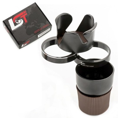 5in1 Multi-Funktion Auto Getränkehalter Organizer Schwarz für SAAB