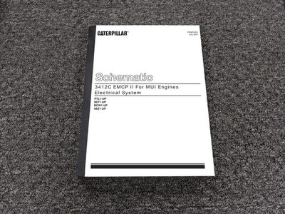 Caterpillar 3412C EMCP II MUI Engine Electrical Wiring Diagram Schematic Manual