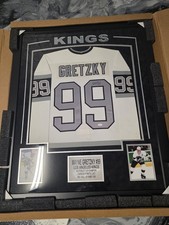 Wayne Gretzky Los Angeles Kings Autographed Framed Jersey JsA Full Loa 