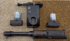 Snap-On 3/8" Drive Cordless Long-Neck Ratchet CTR768BK  Batteries Charger (2680)