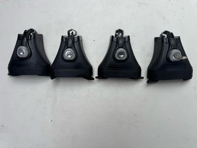 Set of 4 Thule 430R Tracker II Foot Pack + TK1 Kit + Locks - Nice! - Free Ship!