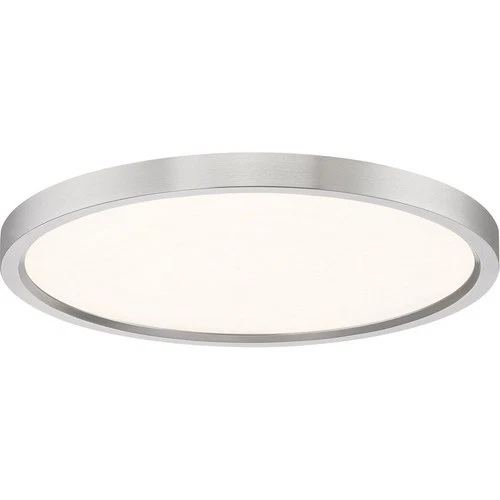 Outskirts - 28W LED Flush Mount-1 Inch Tall and 15 Inch Wide-Brushed Nickel - Picture 6 of 12