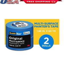 Multi-Surface Painters Tape Removable Adhesive Indoor Outdoor Clean Removal 60yd