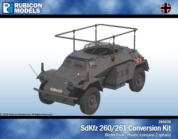 Rubicon Models Sd.Kfz. 260 / 261 Upgrade Kit 1/56 28Mm For 222/223 Kit Axis WW2-image