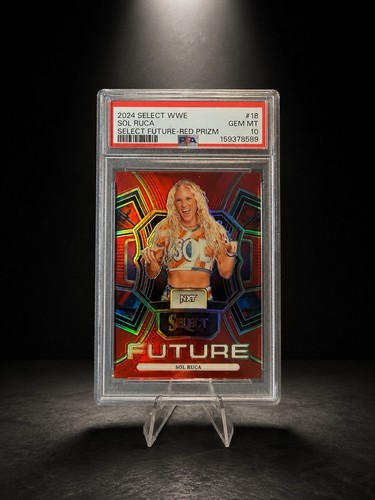 2024 Panini Select WWE - Select Future Red Prizm Sol Ruca #18 /99 PSA 10