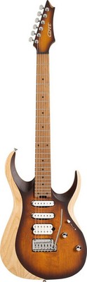 Cort X Series 700 Triality Electric Guitar. Open Pore Vintage Burst