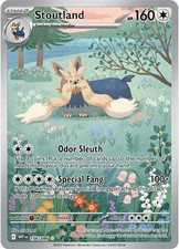 Stoutland - 156/086 - Pokemon White Flare Illustration Rare NM on eBay