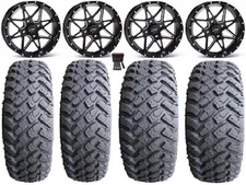 ITP Tornado 14" Wheels Black 27" MotoHammer Tires Yamaha YXZ1000R