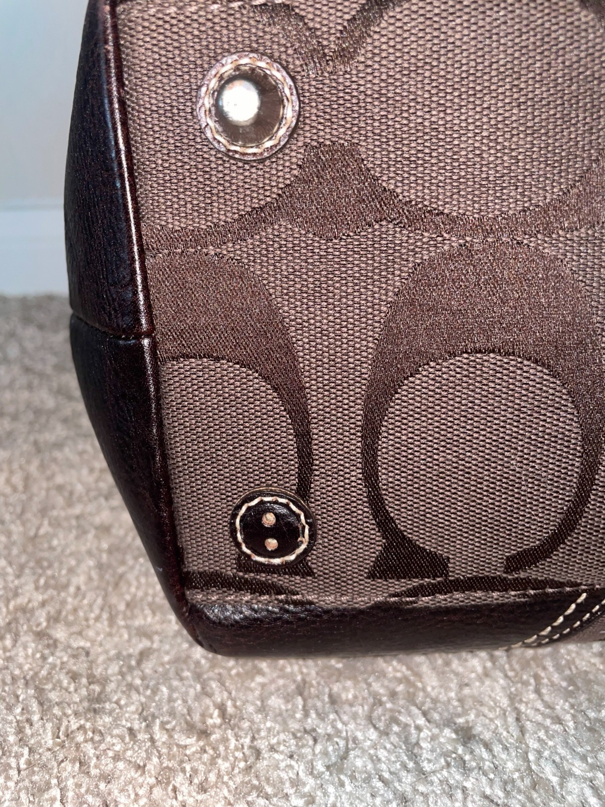 COACH HAMPTON SIGNATURE PYTHON TOTE - image 9