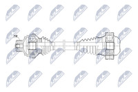 NTY Antriebswelle NPW-AU-089 FüR Audi