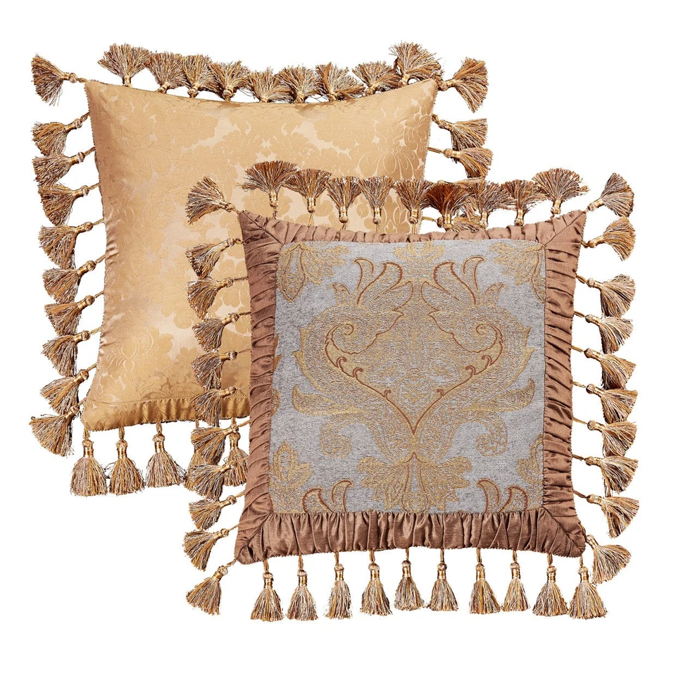 Muebles AICO - Juego de edredón Elizabeth Queen (12 piezas) - BCS-QS12-ELZBTH-AQA Foto 4 de 4