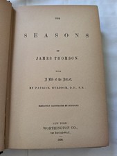 Franklin Edition 1890 Seasons By James Thomson Antique Rare