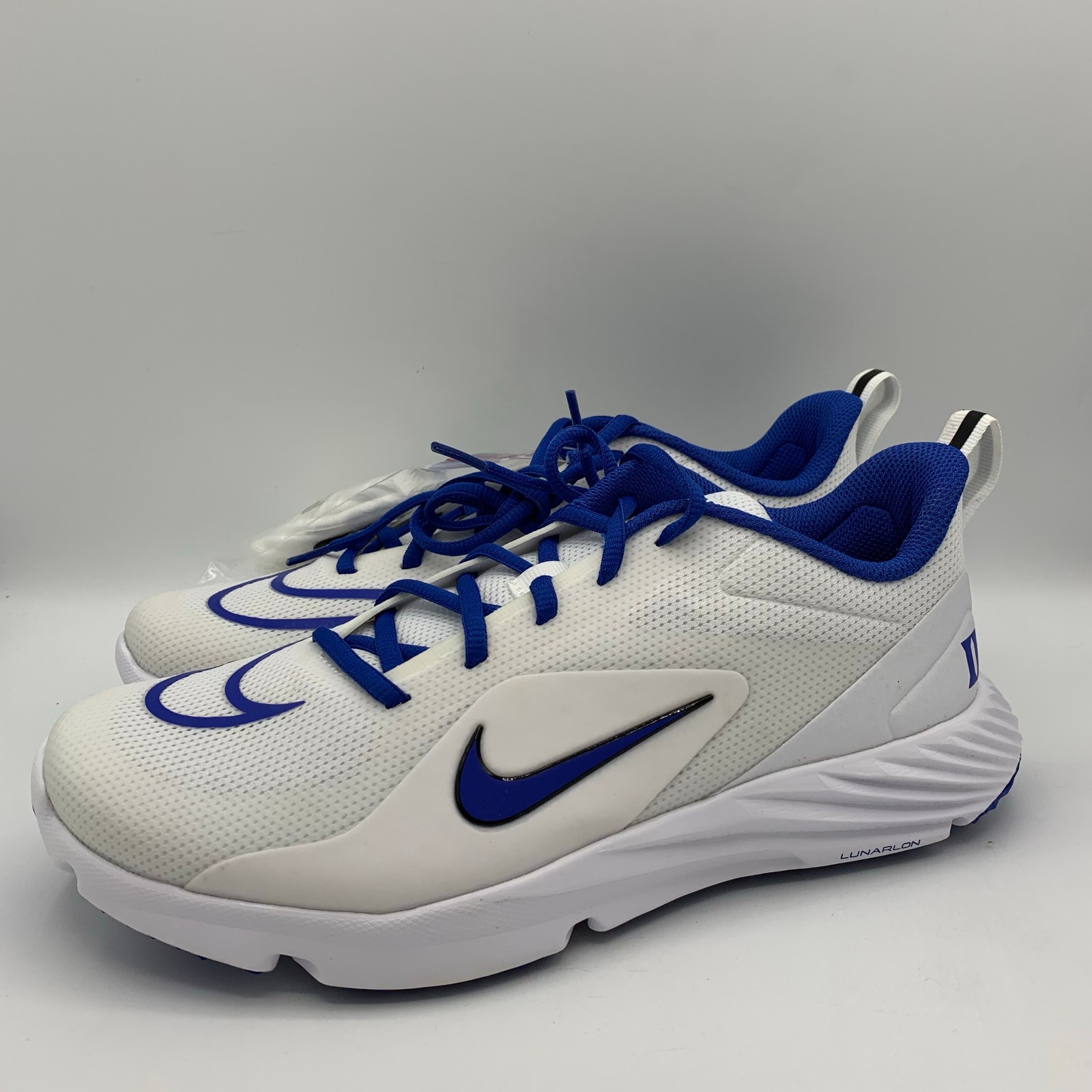 Nike Alpha Huarache 8 Pro Lacrosse Turf Shoes Mens Size 8 Duke Home PE Sneakers