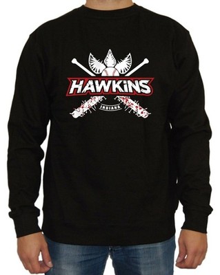Hawkins Baseball Sweater Fun Kult Stranger Horror Dimension Telekinese Sci Fi