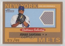 2013 Topps Heritage Clubhouse Collection Relics Gold 97/99 Johan Santana b8h