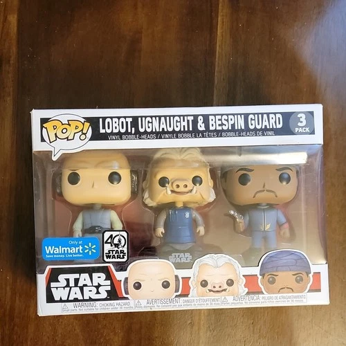 Funko Pop! Vinyl Star Wars Lobot Ugnaught Bespin Guard Walmart Exclusive 3-Pack