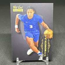 2022 Wild Card Matte Black Ty Ty Washington #MB-72 Kentucky Wildcats🏀🔥🔥