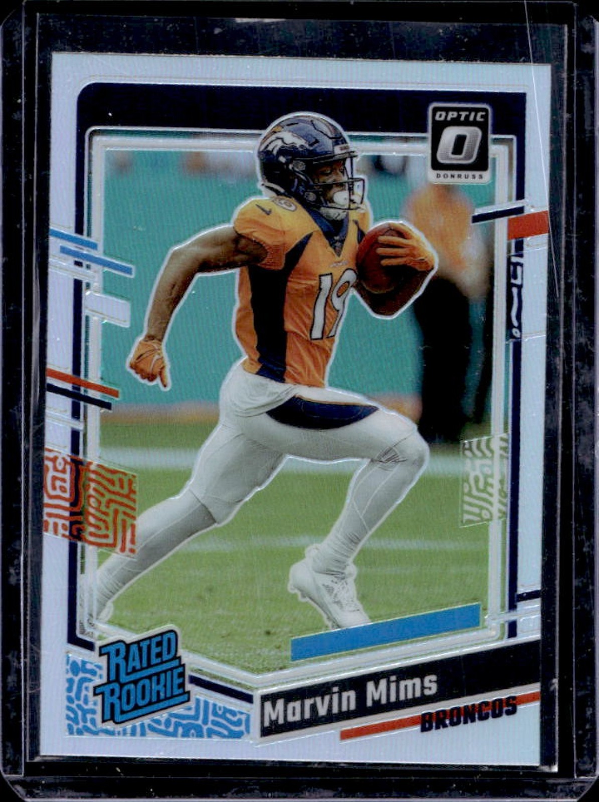 2023 Donruss Optic Marvin Mims Holo Prizm Rated Rookie #231 Broncos