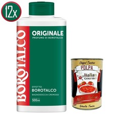 12x Borotalco Original Parfüm Körper- und Duschgel 500ml+Polpa