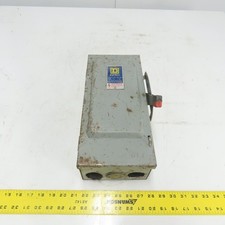 Square D H 361 30A Fusible Safety Disconnect Switch 3Ph 600VAC