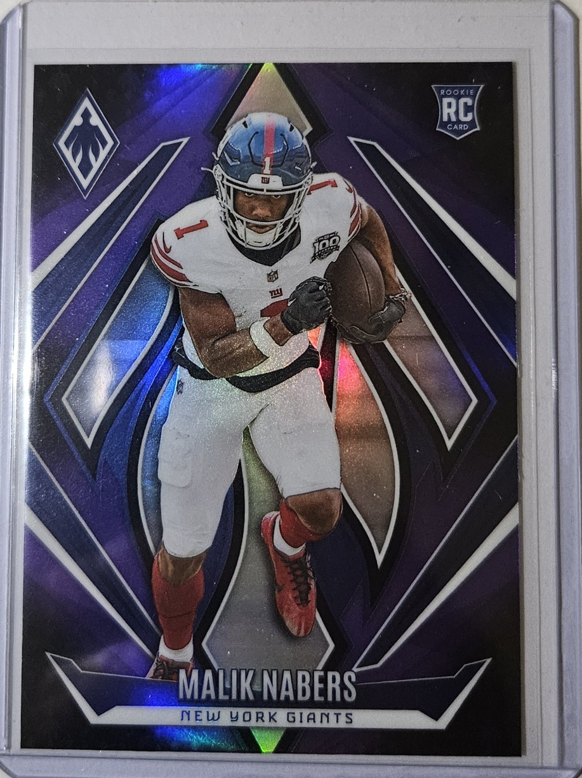 2024 Panini Phoenix Malik Nabers #221 RC Purple Fade New York Giants 🔥