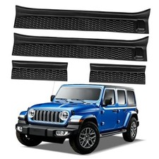 4PCS Door Sill Guards for Jeep Wrangler JL JLU 2018-2026  Gladiator JT,