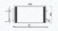 Magneti Marelli 350203173000 Kondensator, Klimaanlage Passend FüR Fiat Jeep
