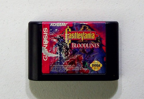Castlevania Bloodlines SEGA Genesis Video Game Action Platformer Classic Retro