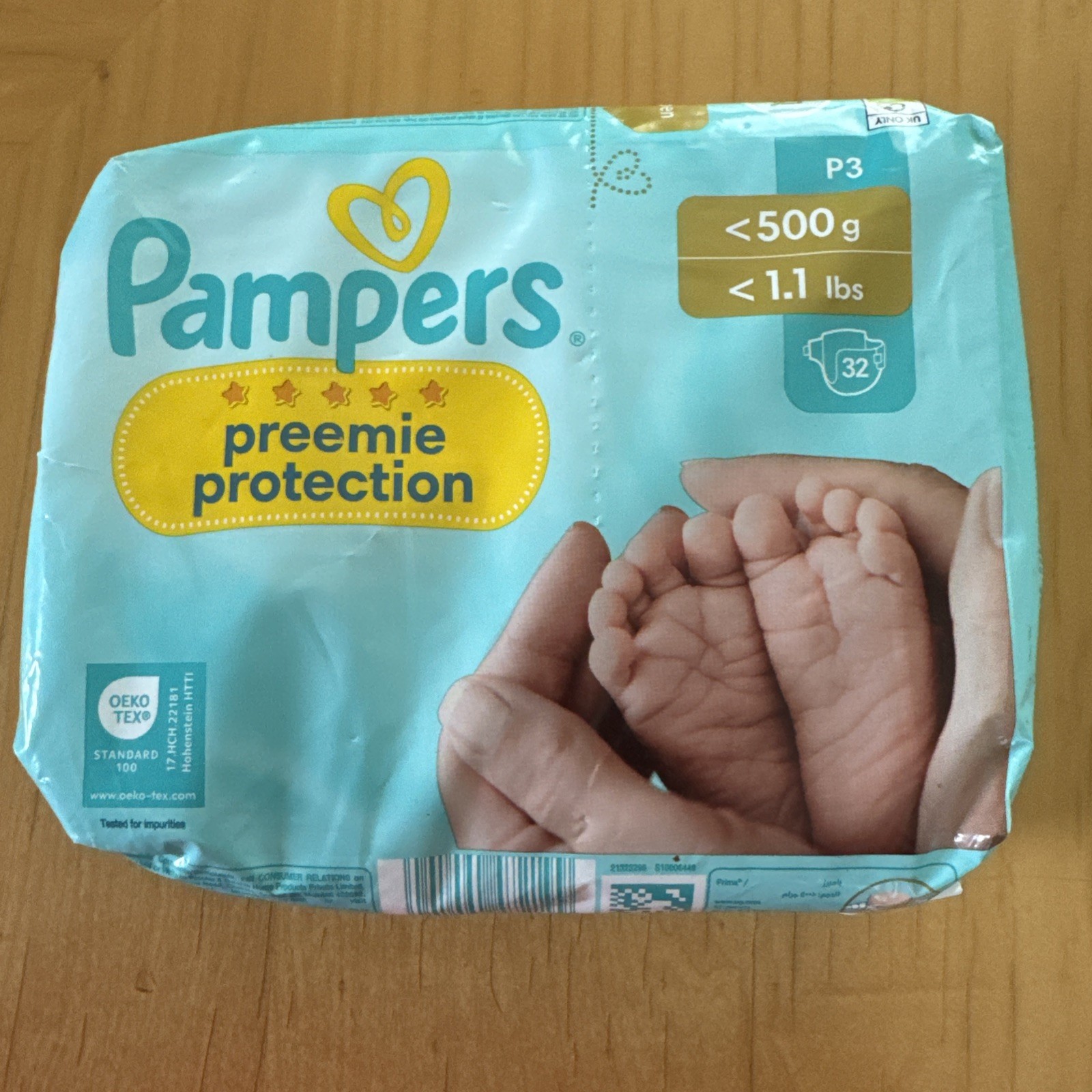 PAMPERS NAPPIES SIZE P3 PREMATURE NEWBORN BABY NEW PREEMIE PROTECTION. Reborn