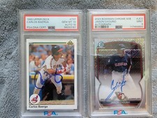 1990 UD CARLOS BAERGA AUTO RC PSA 10/AUTO 10! + Jaison Chourio Auto RC PSA 9!