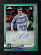 2025 Topps Chrome MLS MANU GARCIA 171/199 Rookie Auto Aqua Refractor #CA-MG