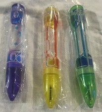 Lot of 3 Liquid Motion Bubbler Pens Sensory Toy - Writes Like a Regular Pen