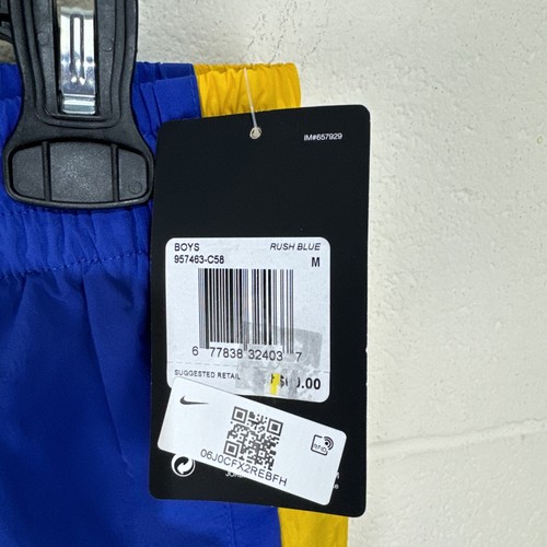 Nike Air Jordan DNA HBR Woven Pants (Rush Blue) Boys' Size Medium Windbreaker - Picture 4 of 16