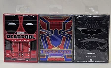 Spider Man Batman Deadpool Theory 11 Playing Cards Game Lot Of 3 NM NEW