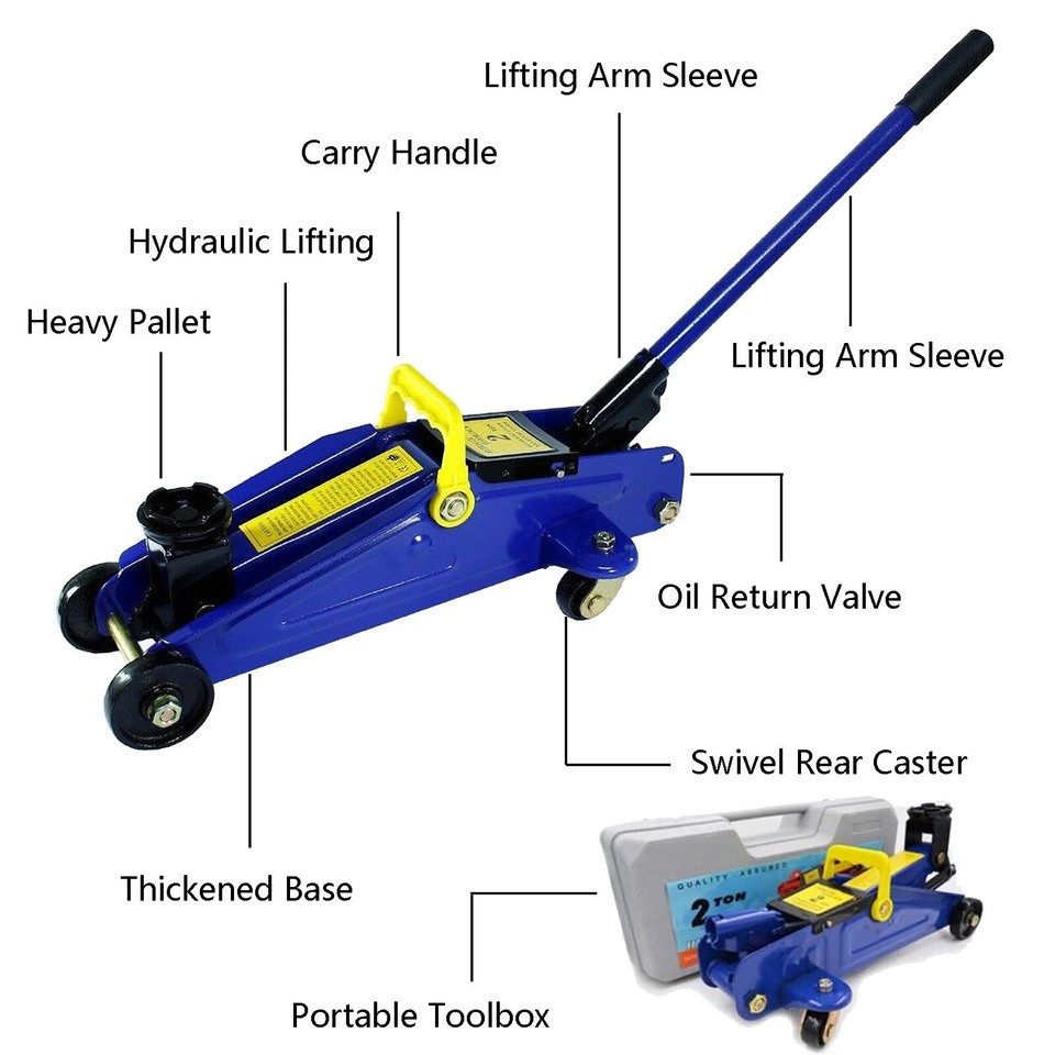 Hydraulic Jack Car Jack Low Profile Floor Jack 2 Ton Low Profile Floor