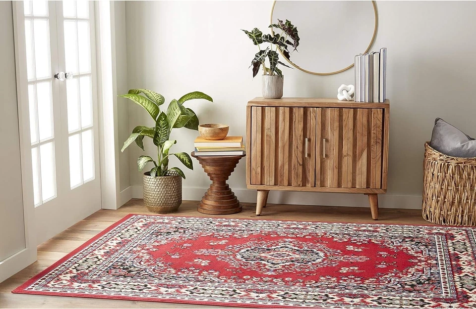 Alfombra Premium Sakarya Medallion - Claret 7'8" x 10'7" para salas de estar Foto 4 de 4