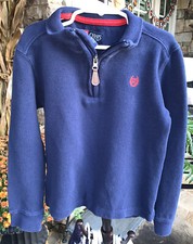 Chaps Blue Sweater Quarter Zip Boys Size 7 