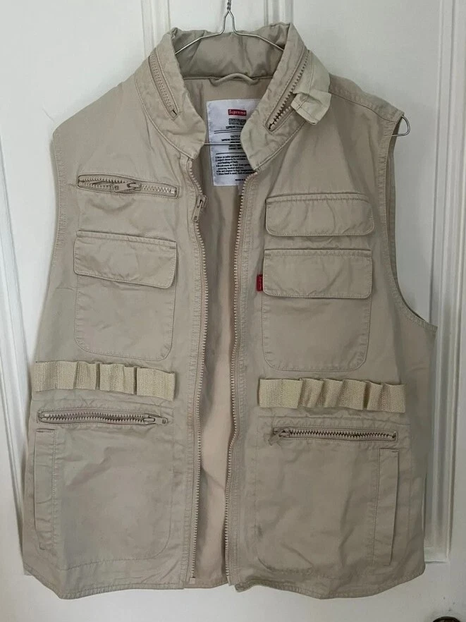 SS14 Supreme Taktische Weste Sand KLEINE GRÖSSE S Hellbraun 2014 Selten Vintage