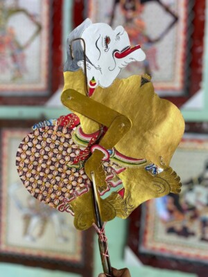 Fine Exclusive Wayang Kulit Semar: Traditional Indonesian Shadow Puppets