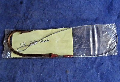 EIN SELTENER VINTAGE WINTERHARTER GRÖSSE 11/0 TOPE HOOK AND TRACE IN ORIGINALVERPACKUNG