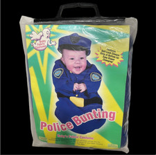 Infant Baby Police Cop Law Enforcement Officer LEO Bunting Halloween Costume